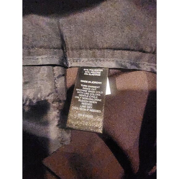 Express Black Studio Stretch Editor Stretch Pants Flared Size 8R - Picture 6 of 8